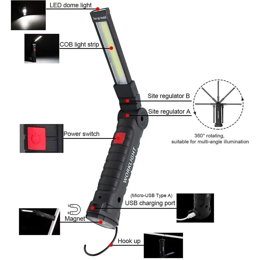 Portable LED Flashlight with M - Outdoor Adventure Trips recension och pris