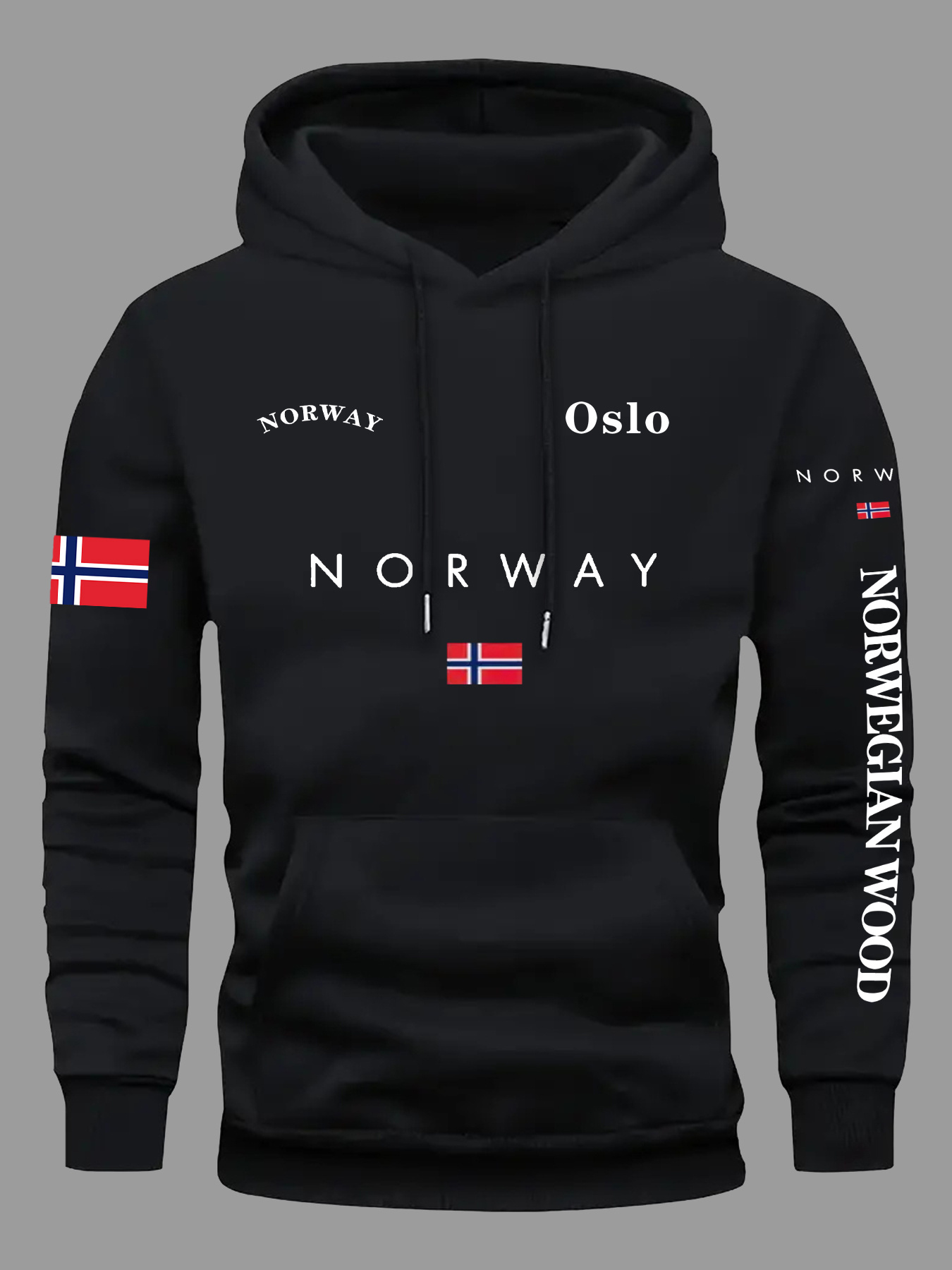 NORWAY Flag Hoodies Men Women  - Outdoor Adventure Outfit recension och pris