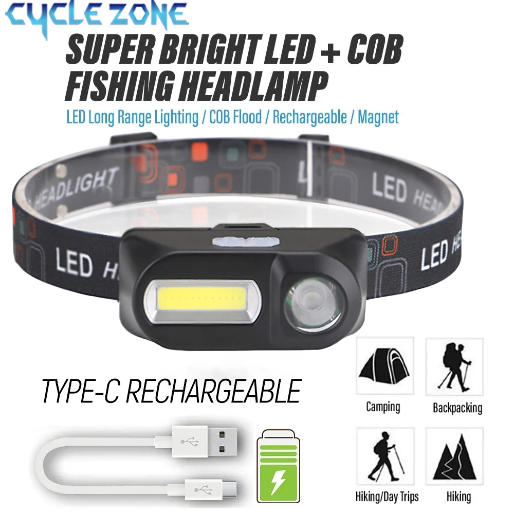 XPE+COB Mini Headlight Recharg - Outdoor Adventure Zone recension och pris