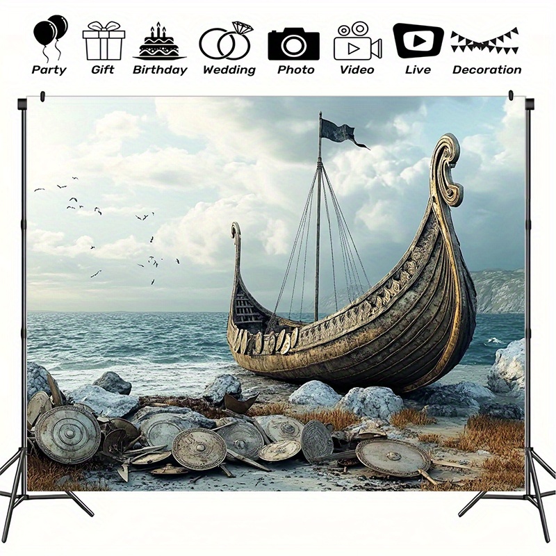 Large Viking adventure photogr - Outdoor Adventure Birthday Party recension och pris