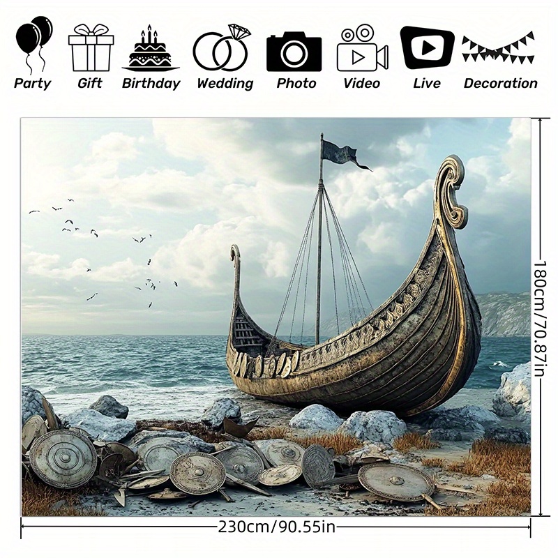 Large Viking adventure photogr - Outdoor Adventure Birthday Party recension och pris