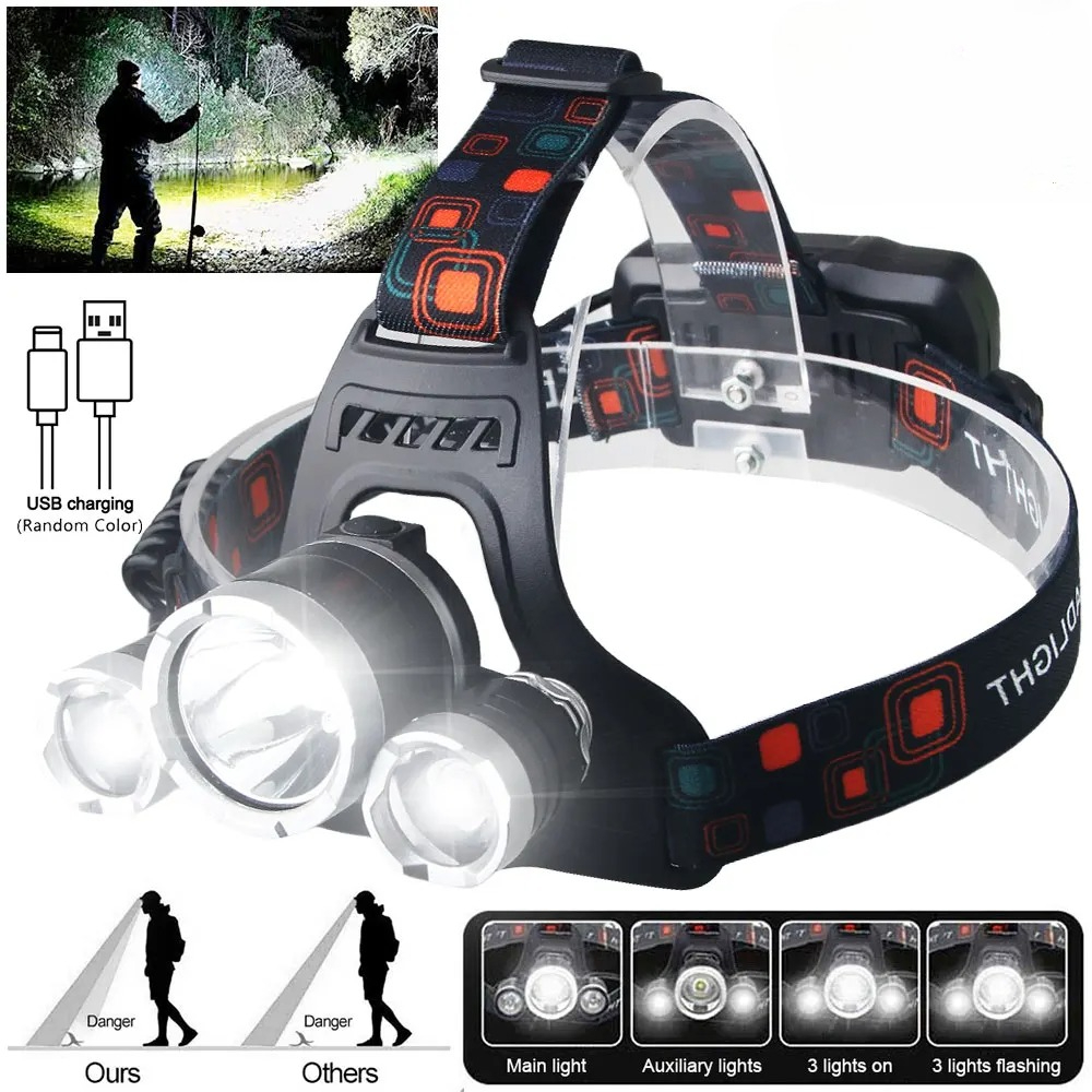 High Power LED Headlamp 18650  - Outdoor Adventure Trips recension och pris