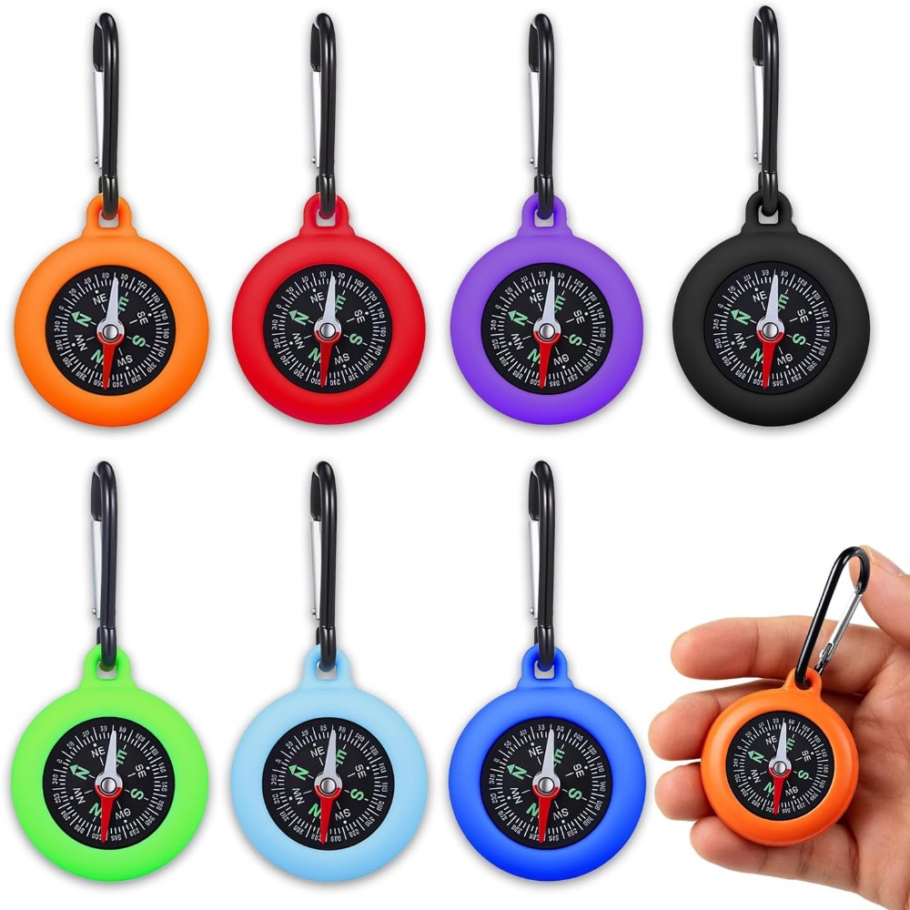 5-20 PCS Mini Compass Keychain - Outdoor Adventure Birthday Party recension och pris