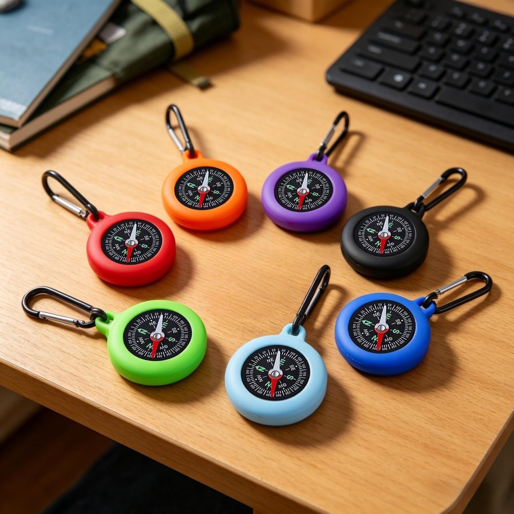 5-20 PCS Mini Compass Keychain - Outdoor Adventure Birthday Party recension och pris