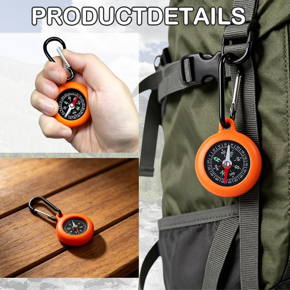 5-20 PCS Mini Compass Keychain - Outdoor Adventure Birthday Party recension och pris