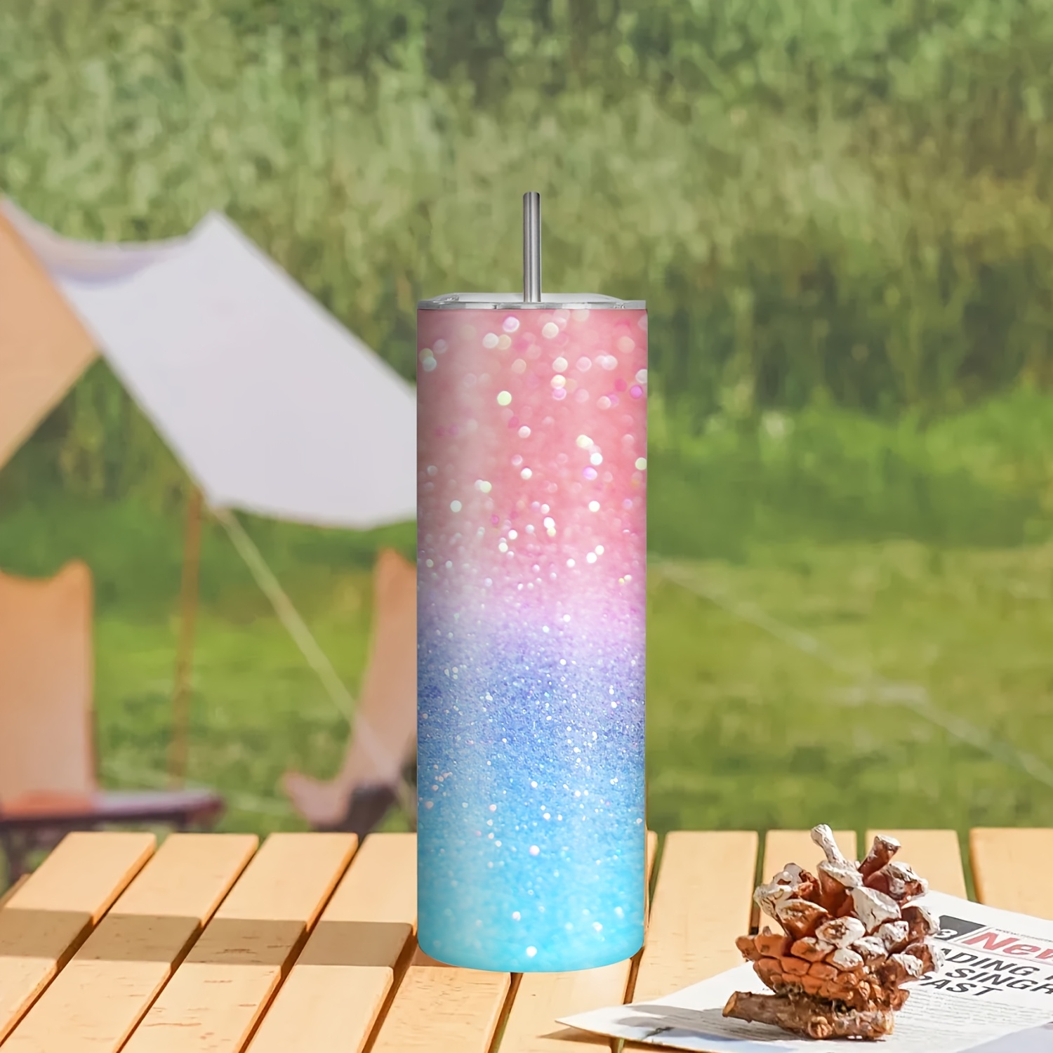 1pc Leak-Proof Travel Mug with - Outdoor Adventure Birthday Party recension och pris