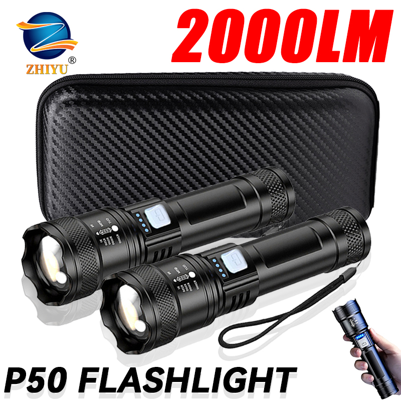 Tactical LED Flashlight 2000LM - Outdoor Adventure Trips recension och pris