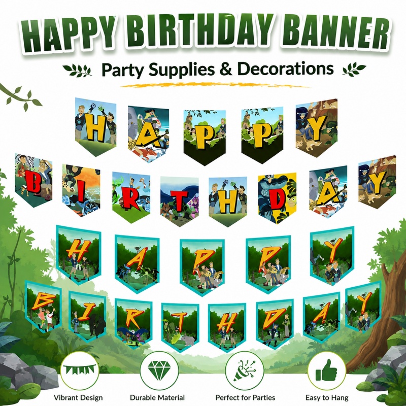 Wild Kratts Birthday Picnic Po - Outdoor Adventure Birthday Party recension och pris