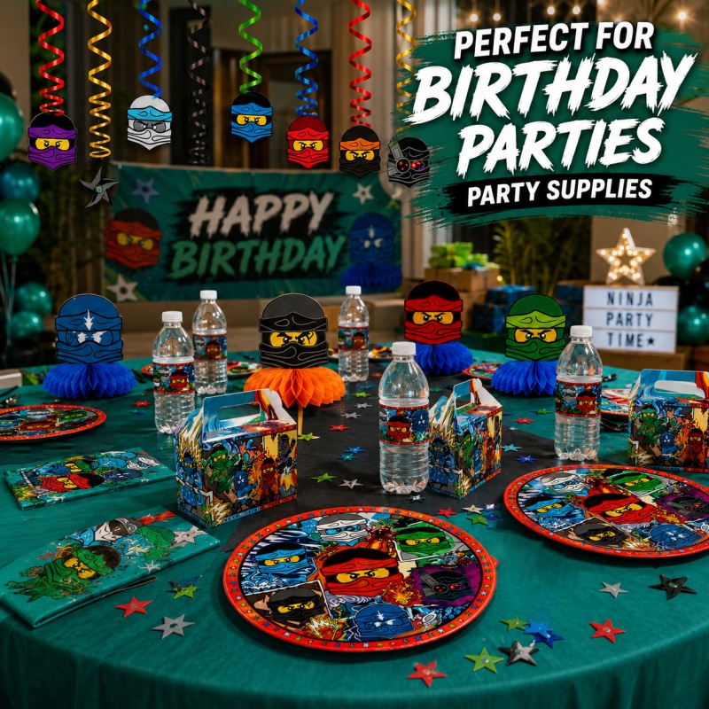 Ninja Combination Birthday Par - Outdoor Adventure Birthday Party recension och pris