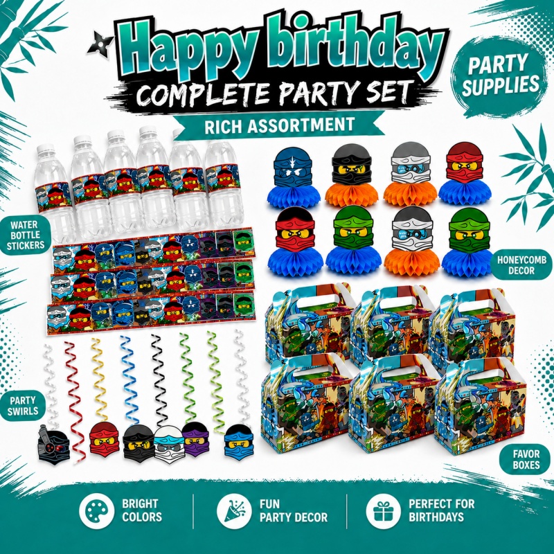 Ninja Combination Birthday Par - Outdoor Adventure Birthday Party recension och pris