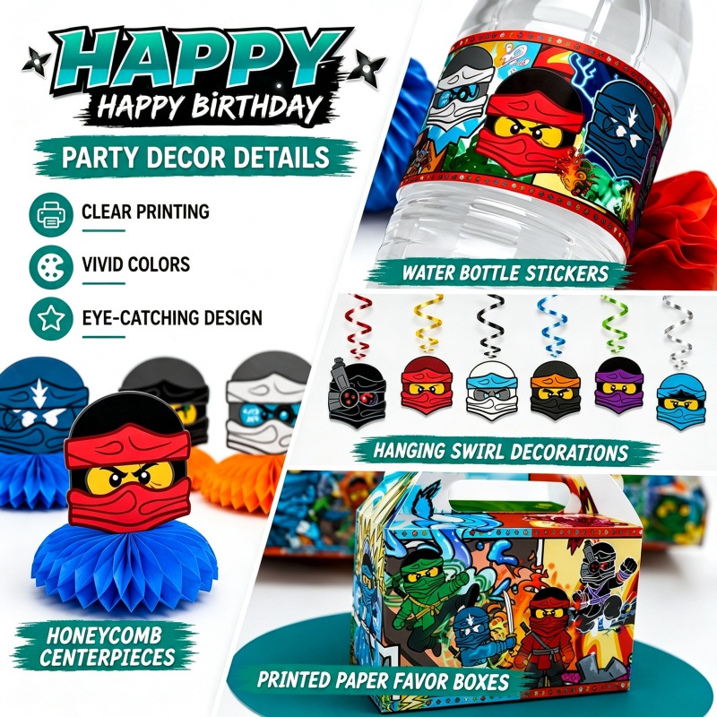 Ninja Combination Birthday Par - Outdoor Adventure Birthday Party recension och pris